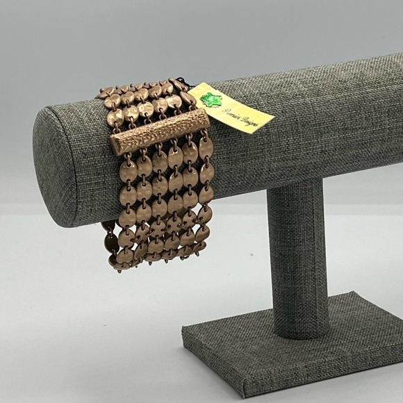 Premier Designs Jewlery Gold Status Classic Bracelet Shimmer Accessory New - Picture 6 of 8